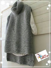 chaleco cuello alto